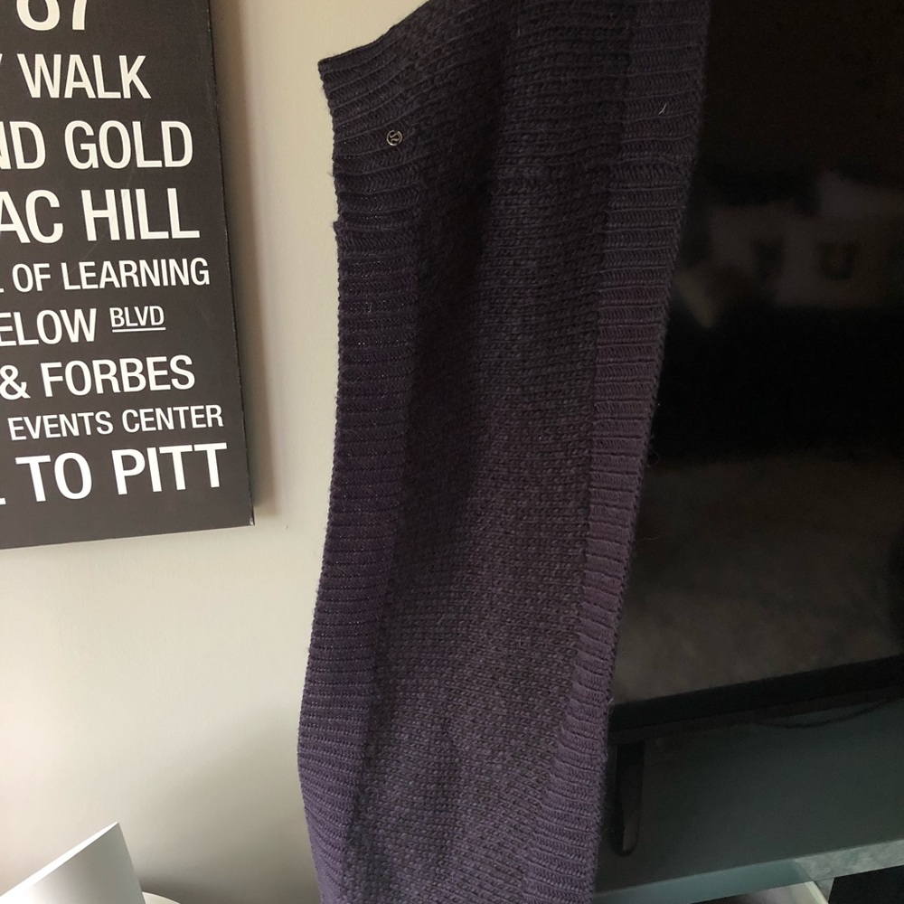 Purple/black infinity scarf from lululemon